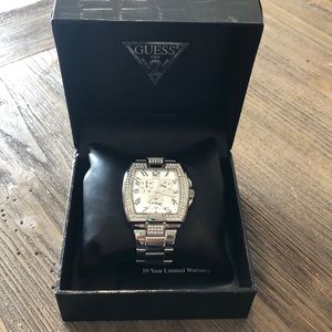 Silver guess watch